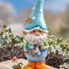Cute Handmade Garden Gnome Figurine Cartoon 3D Dwarf Miniatures Resin Craft Elf Dwarf Ornaments Table