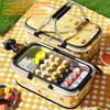 Insulated Foldable Picnic Basket with Lid Portable and Modern for Outdoor Use Large Capacity for Fruit and Vegetables