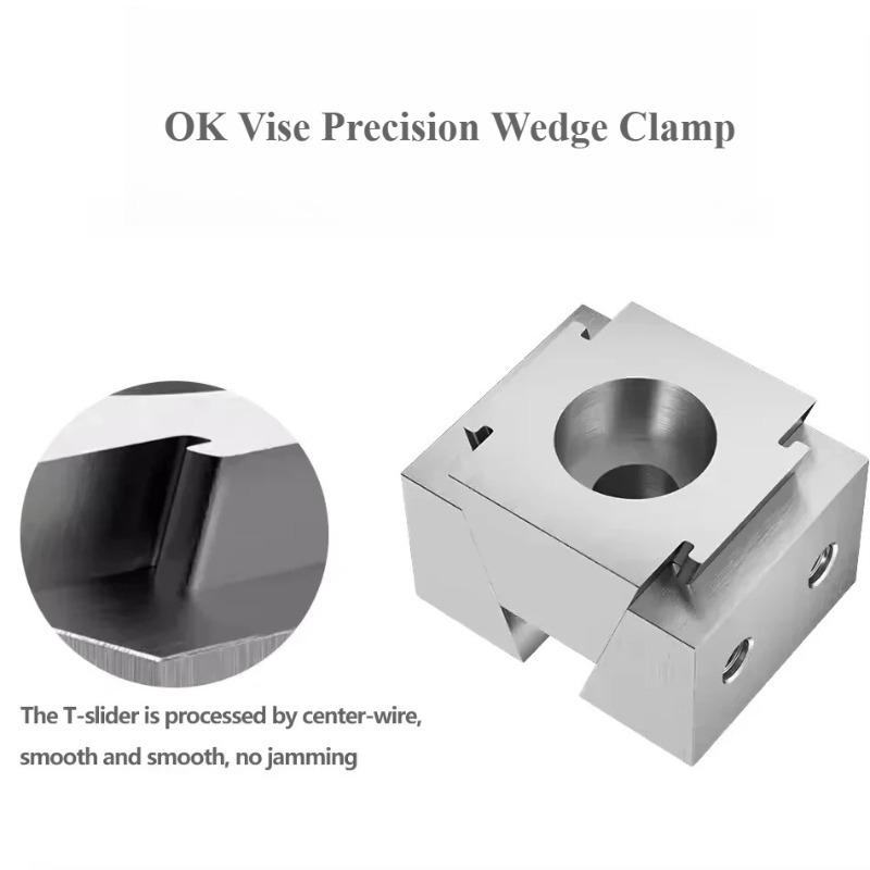 OK Vise Precision Wedge Clamp M6 M8 M10 M12 Single-Sided Double-Sided Precision Adjustable Multi-Station Wedge Clamping Block
