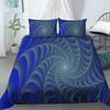 Geometric Duvet Cover Set Bohemian 3D Print Polyester Comforter Cover King Queen Twin Size with Pillowcase for Kids Boys Girls