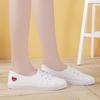 Little White Shoes Women's New Spring and Autumn Harajuku Ins Tide Love Student Breathable Flat Bottom Fashion Single Shoes Women
