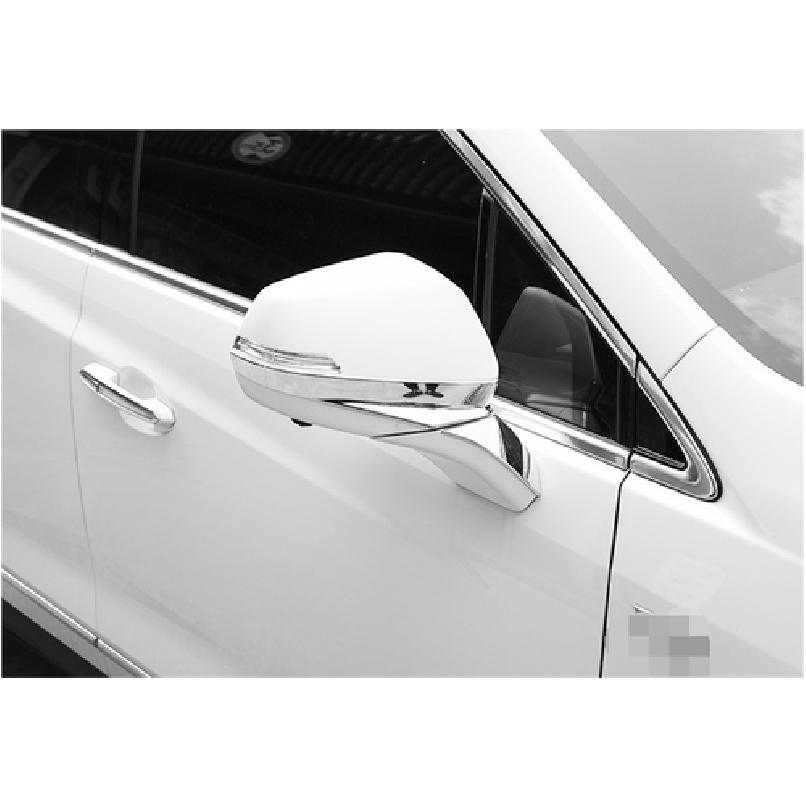 Fit For 2019-2021 Cadillac XT6 ABS Chrome Rearview Mirror Cover Trim Strip 4PCS