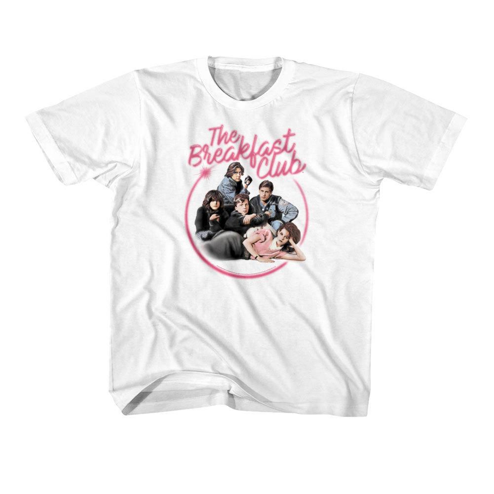 Breakfast Club Movie Poster Kids T Shirt Neon Logo Airbrush Group Photo Boy Girl