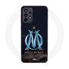 Чехол - Maniacase - Samsung Galaxy A33 5G - Логотип OM синий и золотой - Гибкий - Блестящий