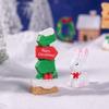 Simulation Micro Landscape Christmas Decorations Resin Road Sign Diy Fairy Garden Ornament Dollhouse Crafts Miniature Decoration