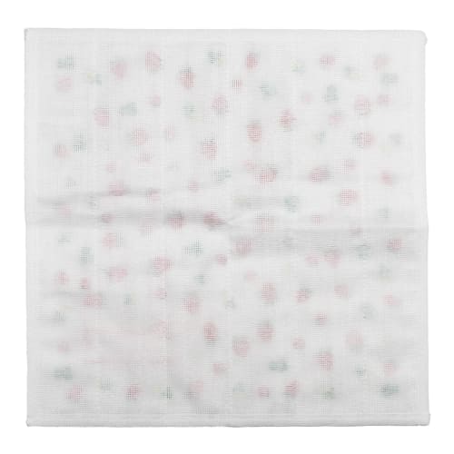 Koji Company Women's Dishcloths, 30x30cm, Kaya Fabric, 7-Layer, 2-Piece Set, Juicy Strawberry and Strawberry Garden Designs, 414332