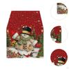 Рождественская дорожка для стола, подставка для столовых приборов, украшение для вечеринки, прямоугольная скатерть, чехол для ужина, кофе