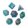 7Pcs/Set Starry Sky Acrylic Multi-side Dice Portable D4/6/8/10/12/20 Polyhedral Gaming Dice Prop Adults Family Night Party Board Game Essentials