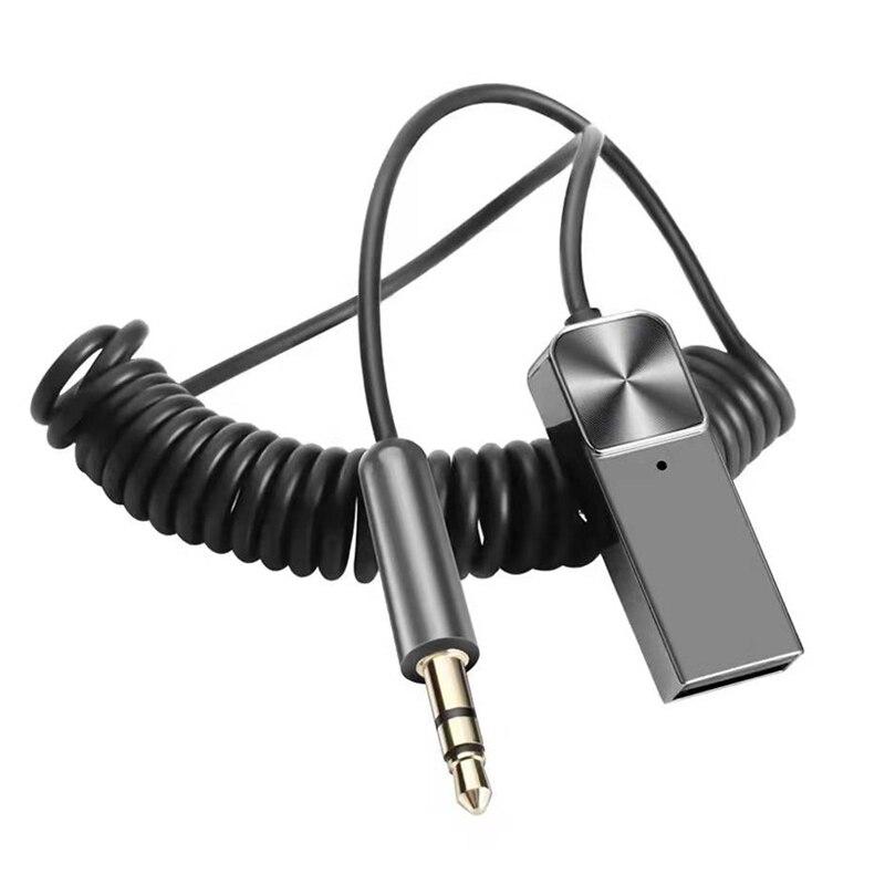 Bluetooth аудио приемник стерео донгл USB на 3,5 мм разъем автомобильный аудио Aux беспроводной адаптер громкой связи для автомобильного приемника BT передача