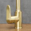 Antique brass freestanding kitchen tap PLAIN