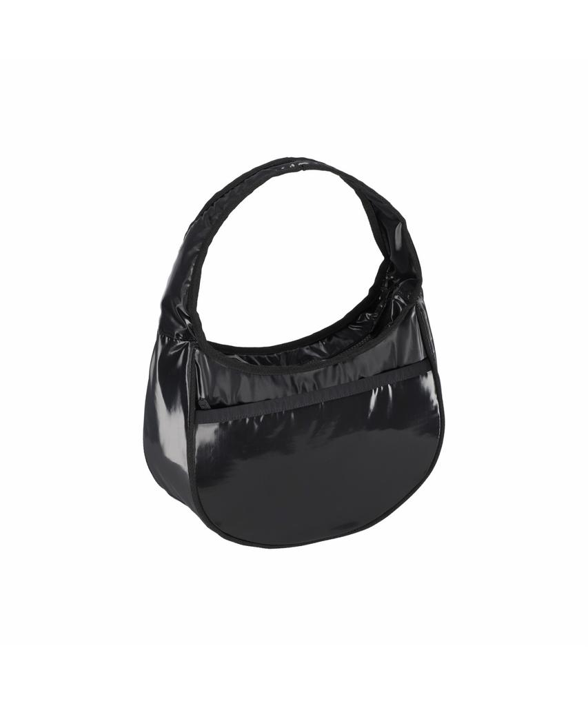 Сумка через плечо Lesportsac Black Shine Medium Crescent Zip [1810.M135]