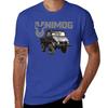 UNIMOG олдскул (на черном) Футболка винтажная одежда тяжеловесы Блузка Мужские футболки