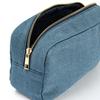 4 Sizes Blue Denim Cosmetic Pouch with Zipper Ladies Makeup Bag Jean Toiletry Case  for Women