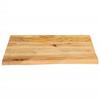 VidaXL Dessus de table à bord vivant 60x60x2,5 cm bois massif manguier, dessus de table en bois, dessus de table d'appoint, 370450