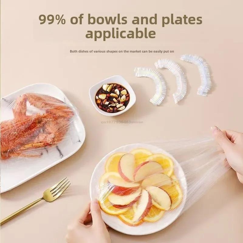 Многоразовая одноразовая пищевая крышка пластиковая пленка прочные эластичные пищевые крышки для мисок эластичные крышки для тарелок для кухни сумка для хранения продуктов