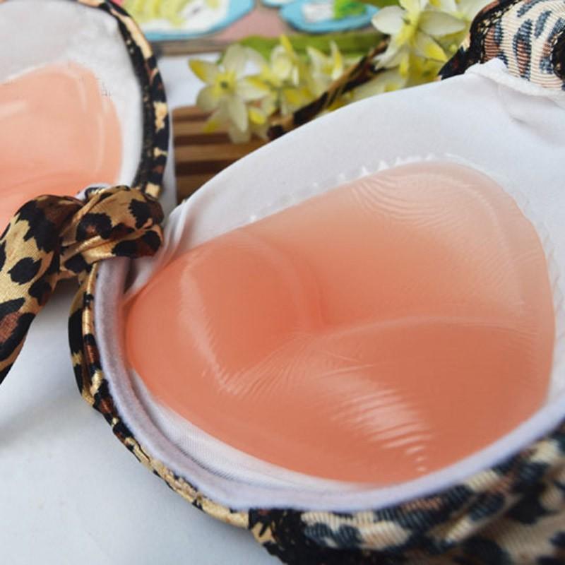 Sexy Lady Breast Pads Silicone Bra Gel Invisible Inserts Push Up Bra Insert Breast Bra Cleavage Triangle Pads Enhancer H89