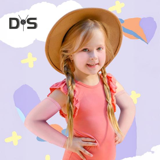 Рукава для детей Защита от ультрафиолетового излучения Охлаждающие компрессионные рукава для мальчиков и девочек Летние тонкие нарукавники для бега, езды на велосипеде, спорта на открытом воздухе