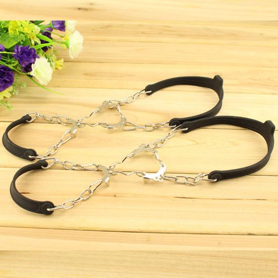 2 шт. Кошки для обуви Ледоступы Шипы для сцепления Снежные накладки Противоскользящие 6 металлических шипов Легко надеваемые кошки для ботинок Обувь Пеший туризм Альпинизм