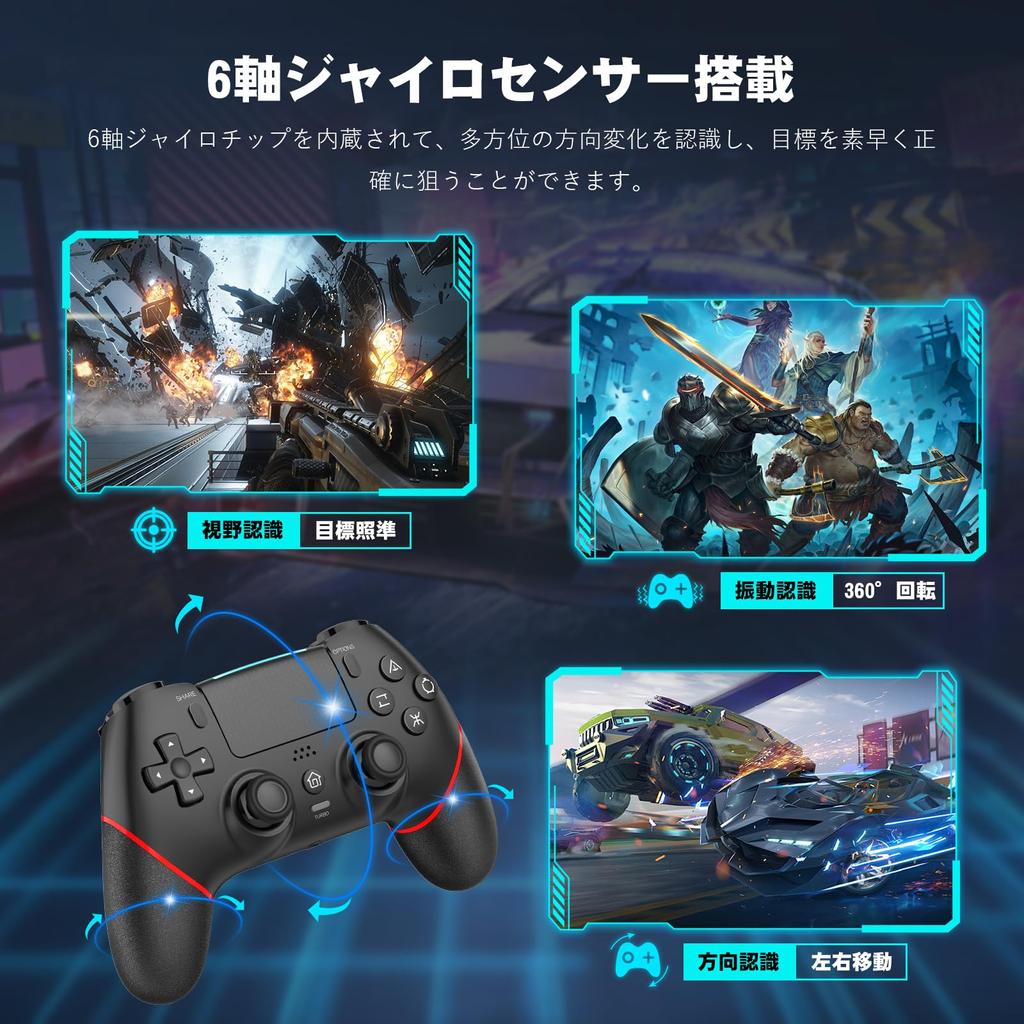 Контроллер PS4 Gold Onefun Контроллер PS4 Большая емкость 1000 мАч с кнопками сзади Функция макроса Функция турбоавтоматического огня Оснащен гироскопом