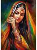 Ретро традиционные индийские женщины народный танец красивые индийские женщины 5D Diy алмазная живопись настенная картина комната украшение дома