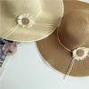 Широкополые складные соломенные шляпы весна-лето женская шляпа от солнца модная бохо соломенная шляпа для отдыха на открытом воздухе