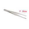12-25Cm Silver Stainless Steel Tweezers Forceps Straight Tip Tweezer Tool