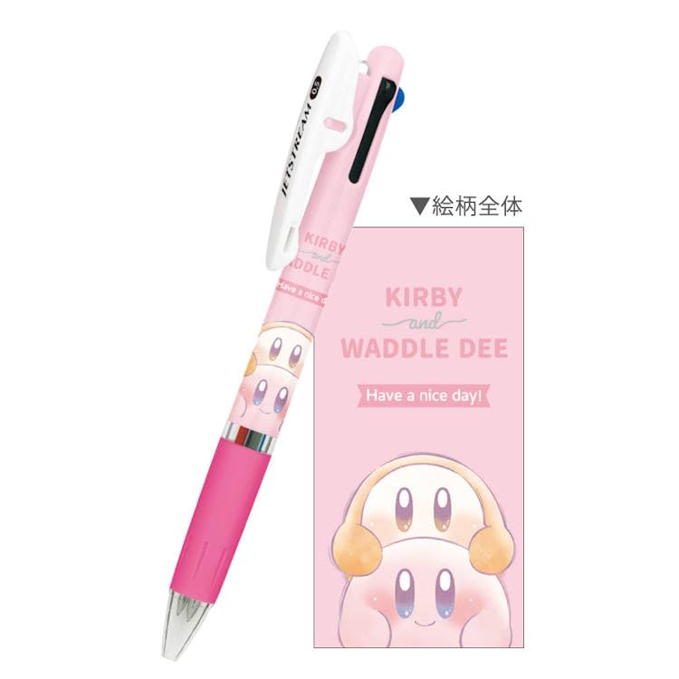 Kamio Japan Jetstream Ballpoint Kirby of the Stars POPPING UP 3-Color Pen, 0.5mm,