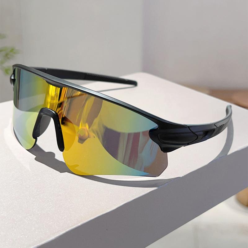 Спортивные очки с полуободковой оправой для мужчин, зеркальные, большого размера, профессиональные велосипедные солнцезащитные очки облегающей формы, защитные очки с защитой от УФ-лучей
