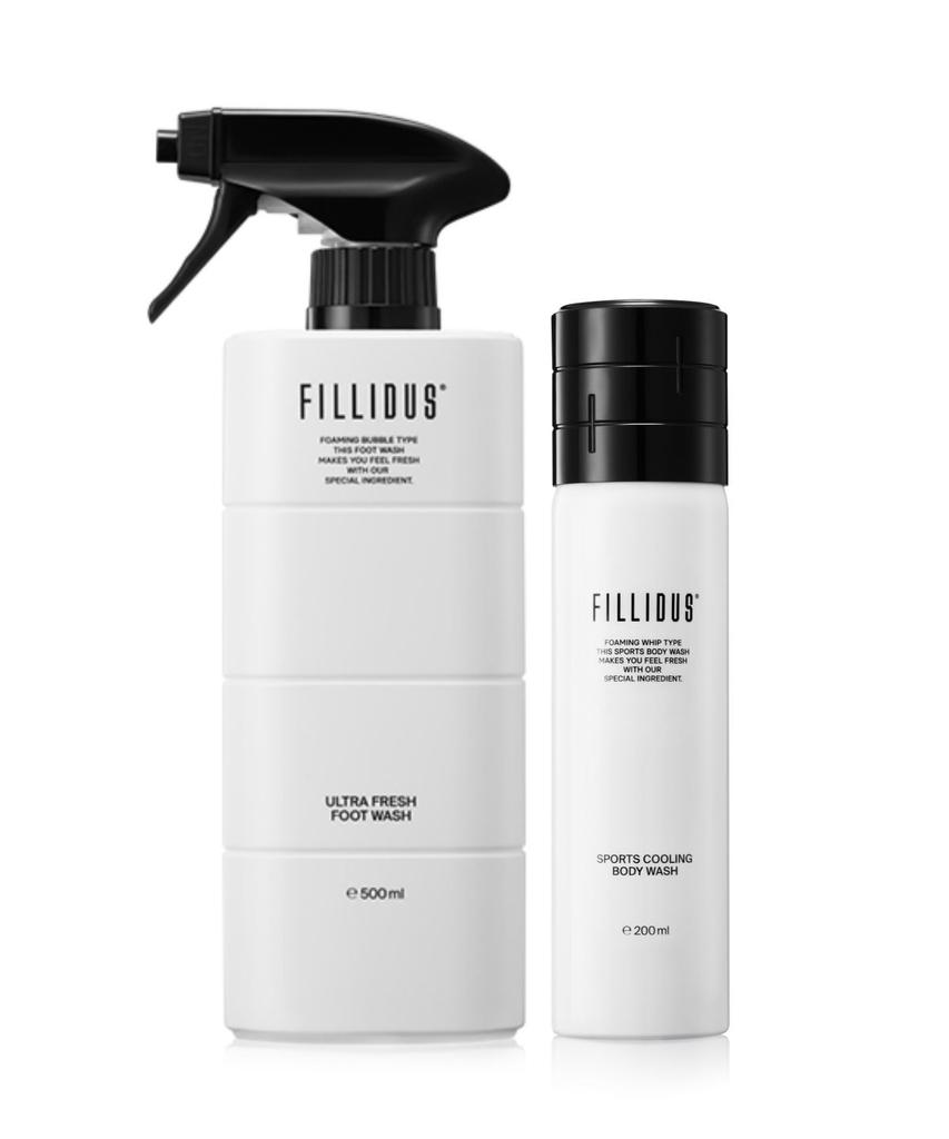 Sports Cooling Body Wash 200ml + Ultra Fresh Foot Wash 500ml