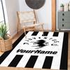 Juventus Customize Your Name Floor Rug Office Rug Suitable for Hallway Dining Room Foyer Entryway Anti-slip Rug Office home decor