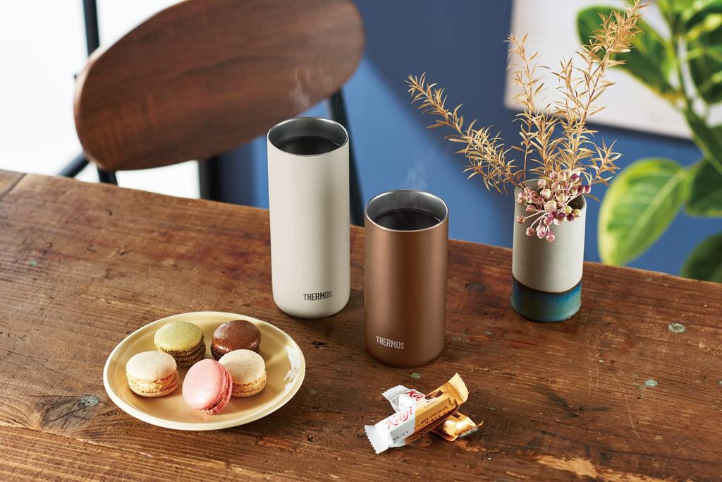 Термос Thermos, вакуумная изоляция, 420 мл, цвет Stone White, JDW-420C STW [Легкая модель]