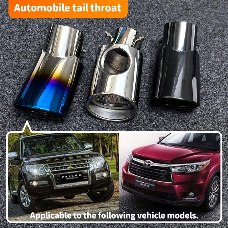 Совместимая выхлопная труба из нержавеющей стали для внедорожников Honda CRV, Highlander, Lexus, IX35, ZhiPao