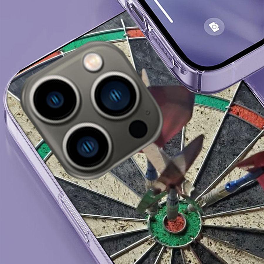 Darts Aesthetics Wire Target Phone Case For Iphone 17 Air 15 Pro 14 Plus 16 Pro Max 17E 16E 12 13 Mini 11 Cover Cute Fundas