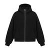 Kisko Trendy American-Style Heavyweight Double-Zipper Air Layer Hooded Sweatshirt for Men and Women with a Stylish Silhouette and Casual Fit
