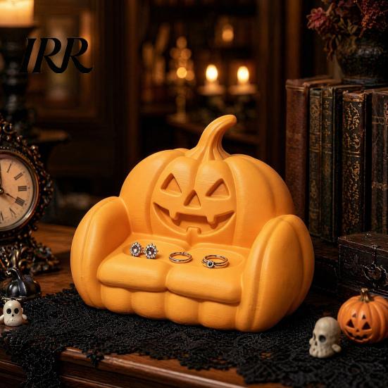 Cool Spooky Tray for Jewelry Halloween Tray, 3D Printed Ghost Pumpkin Couch Shaped Trinket Dish, Gothic Small Decorative Dish Rings Earrings Necklaces