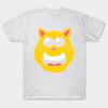 T Shirt Women Yellow Big Grin Cat Head Harajuku Print Kawaii Tshirt Summer Short Sleeve Female T-Shirt Top Tee