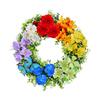 Party Venue Decor Artificial Flower Wreath For Seasonal Events With Durable Plastic And Polyester