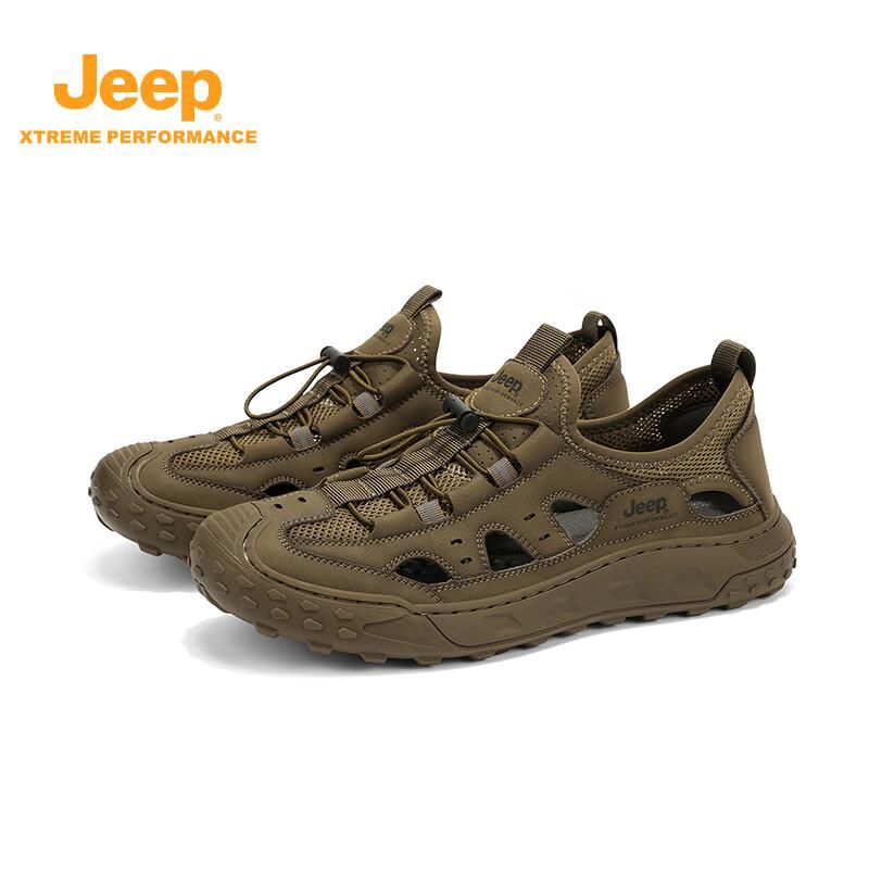 Jeep Мужские уличные сандалии для ходьбы по воде и пешего туризма