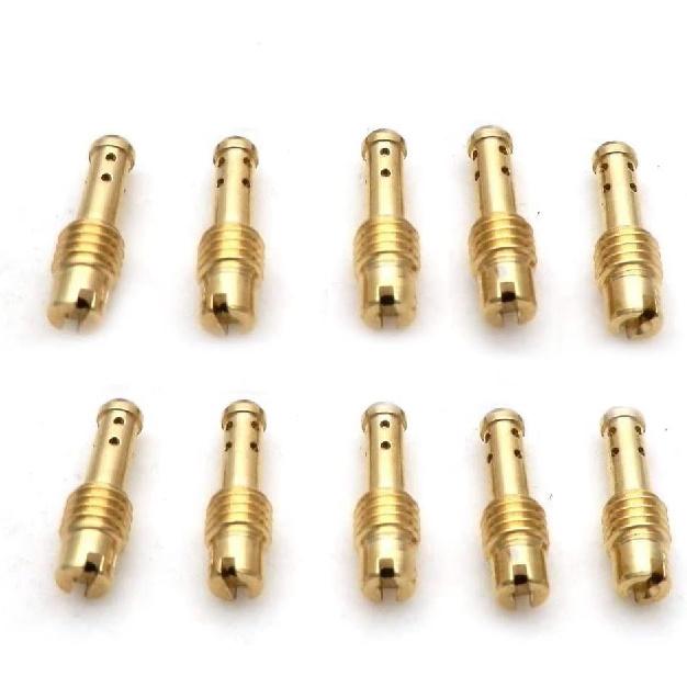10x Motorcycle Pilot Jet 8 Bleed Holes for MIKUNI VM/TM/TMX VM22/210 AX100 EN GN TZR TM TMS Carburetor 15-37.5