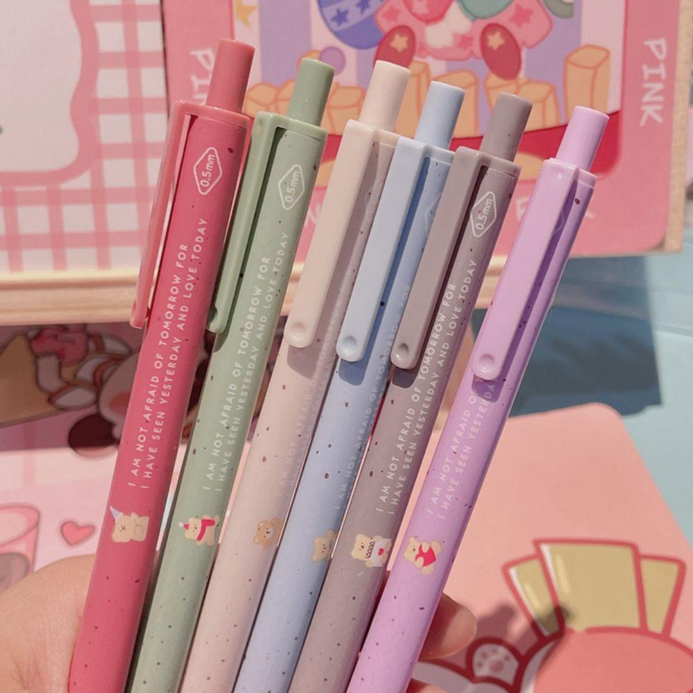 Peach Learning Office Supplies Stationery Press Gel Pens Ballpoint Pen Bear Rollerball Pen