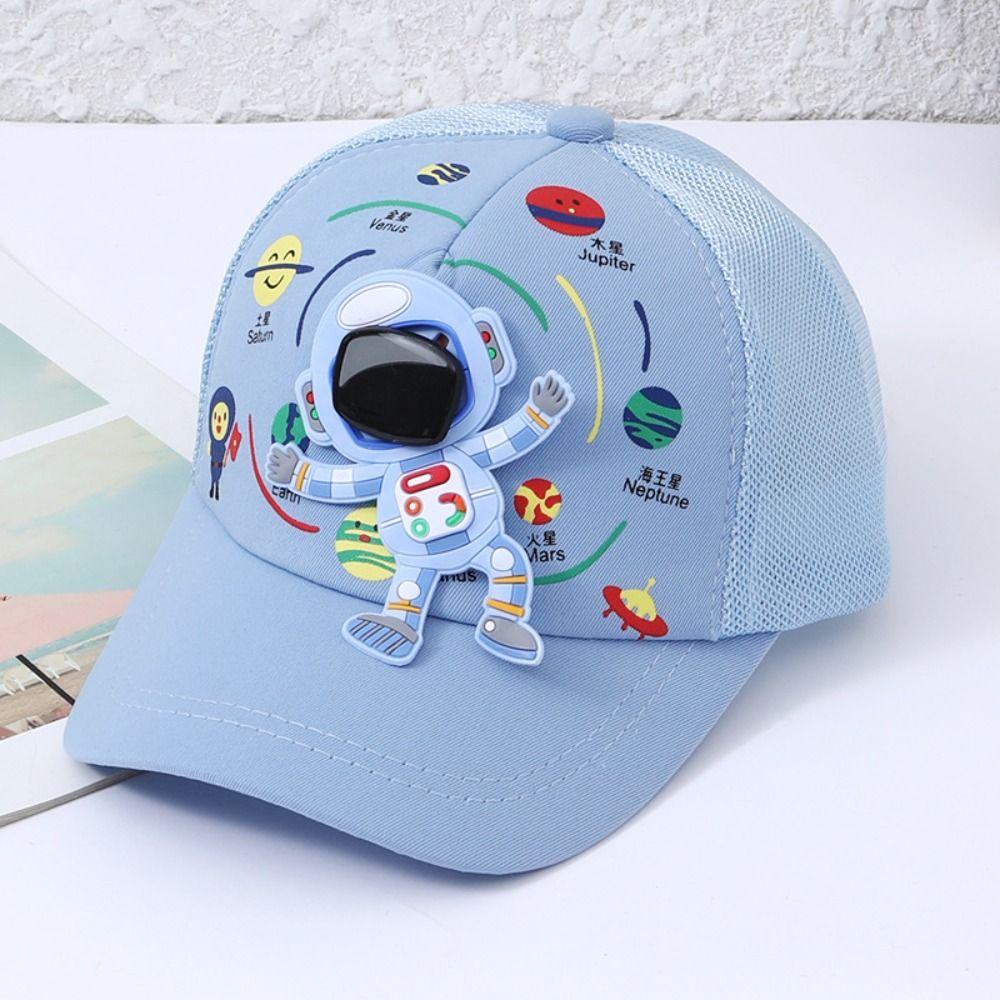 Planet Print Children Peaked Hats Cartoon Astronaut Sun Hat Kids Baseball Caps  Boys Girls