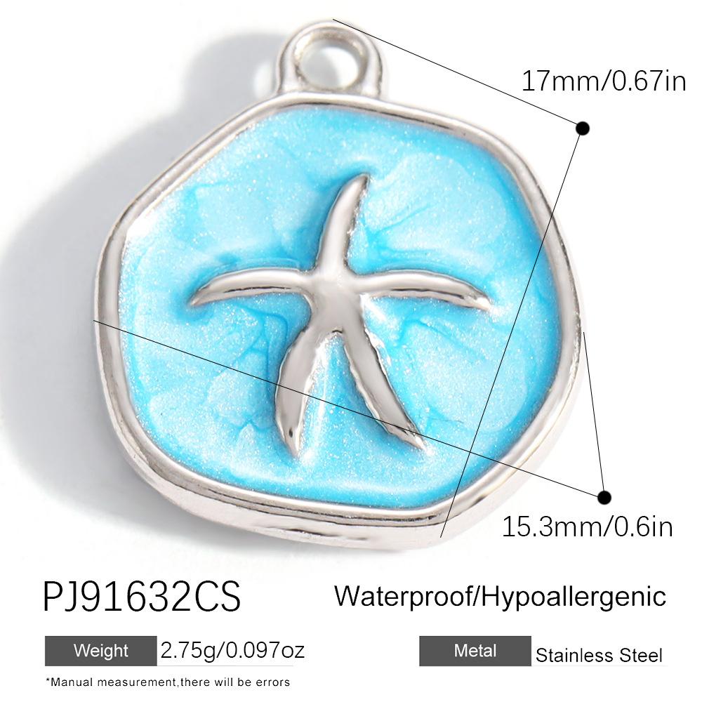 Heart Cat Dog Owl Oil Drop Ocean Style Pendants 18K Gold Plated Stainless Steel Charms Fashion Jewelry Gold Pendants