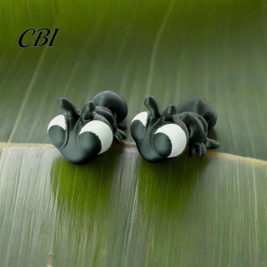 Durable 3D Printed Toy 2Pcs Ant Ornaments, Mini Cute Figurines, Big Figurine Eyes Desktop Decoration, Gift Idea & Photography Prop