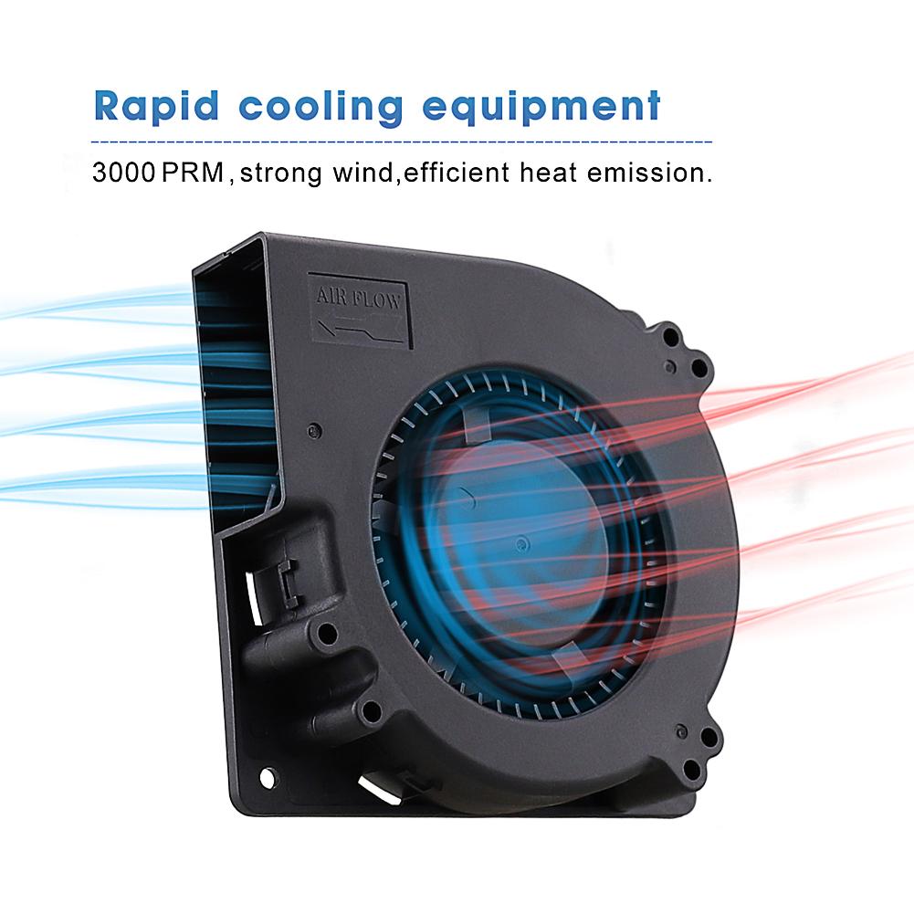 Gdstime 12032 DC 12V 4-контактный FG PWM Функция Двойной шарикоподшипник 120 мм 120x120x32 мм 12 см Центробежный турбинный вентилятор охлаждения