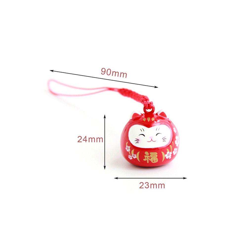 Pendant Keyring Bag Pendant Japanese Lucky Cat Keychain Mobile Phone Strap Maneki Neko Phone Charm