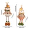Thanksgiving Scarecrow Sunflower Maple Leaf Telescopic Doll Figurine