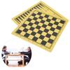 2Pcs Wooden Twosided Chess Board Backgammon Dual Purpose Checkerboard Accessory