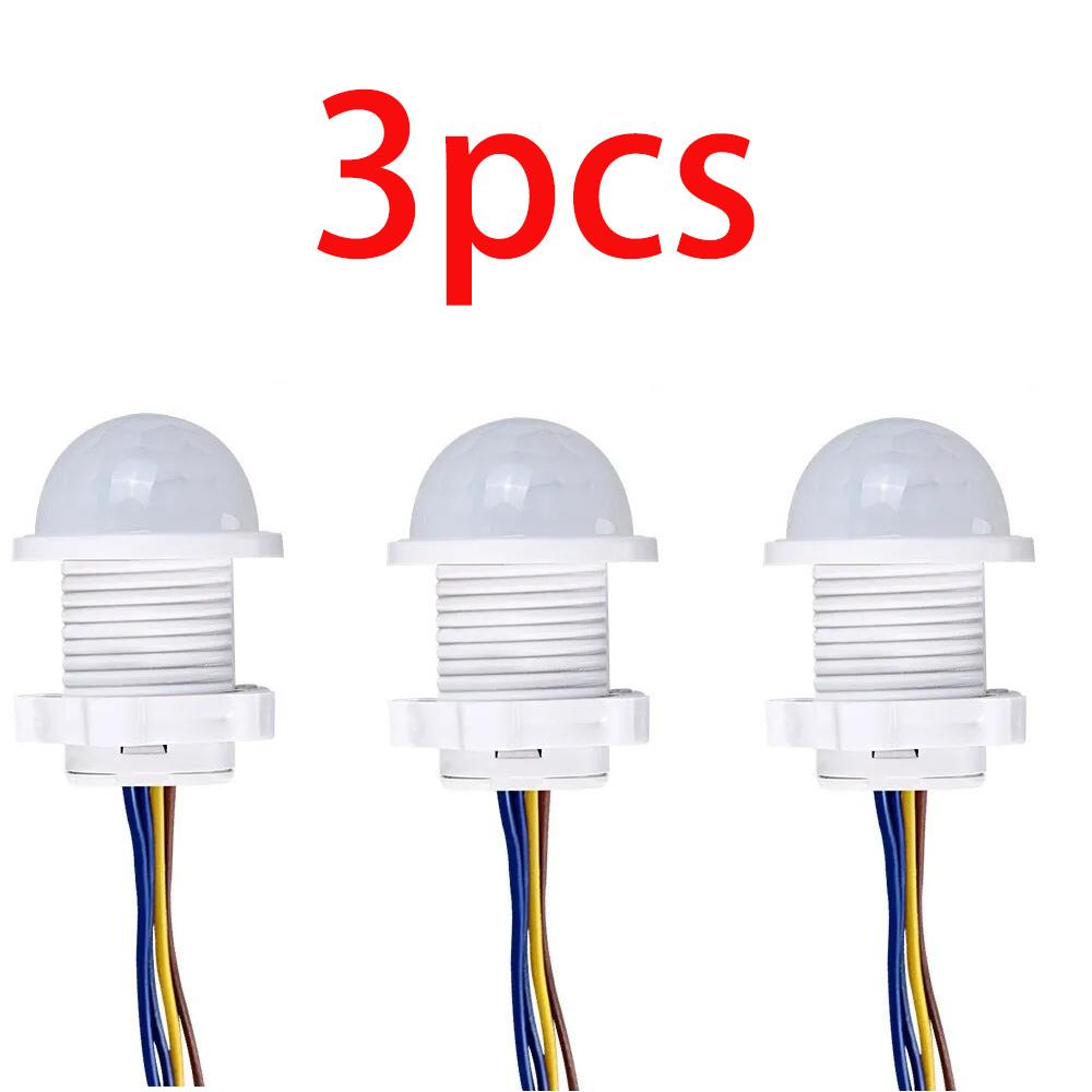 1-4 шт. Мини-датчик движения PIR, выключатель света, переменный ток 110 В - 240 В, инфракрасный детектор человеческого тела, автоматическое включение и выключение для дома, без регулируемой задержки