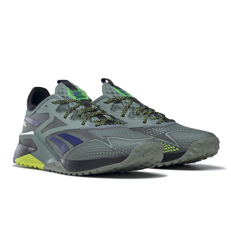 Reebok Nano X2 TR Adventure Harmony Green Solar Acid Yellow Мужские кроссовки Core-Black HP9227