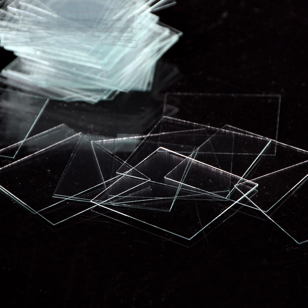 100 шт. Стеклянные микрообложки 18X18 мм - крышки для предметных стекол для микроскопов